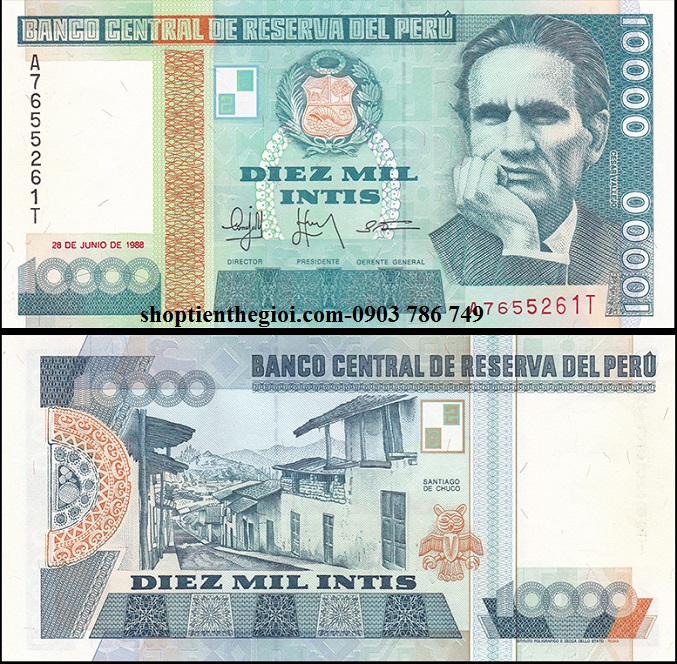 Peru 1000 Intis 1987 UNC